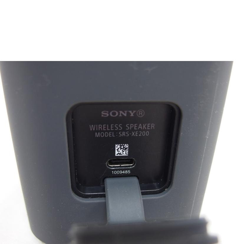 SONY ソニー/ワイヤレスポータブルスピーカー/Bluetooth/SRS-XE200//1009485/ABランク/04