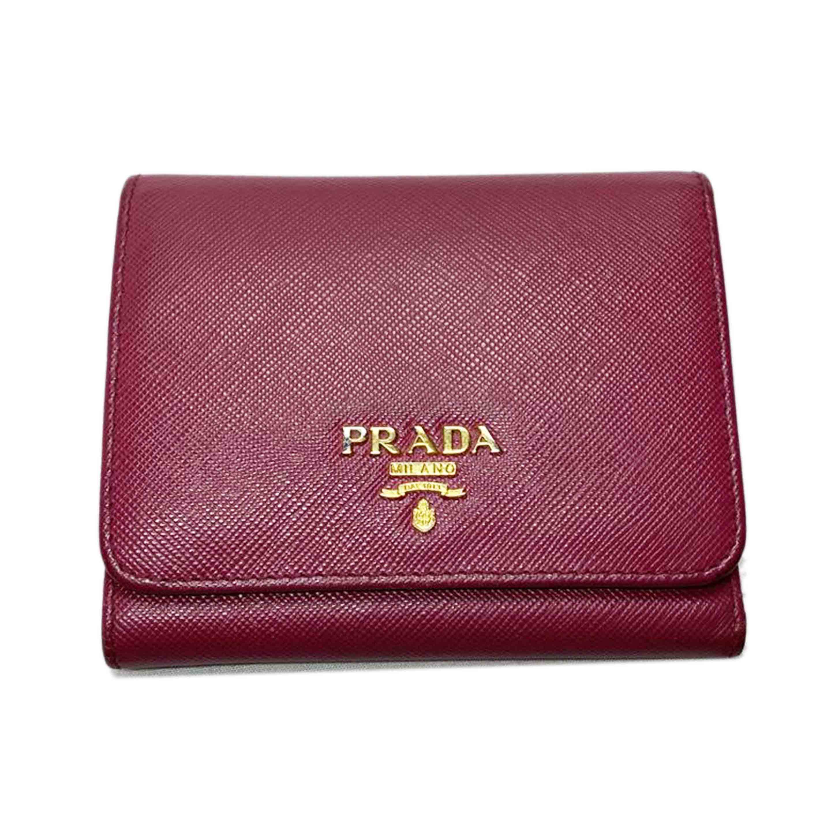 PRADA プラダ/サフィアーノ メタルロゴ ウォレット/1MH176//BCランク/52