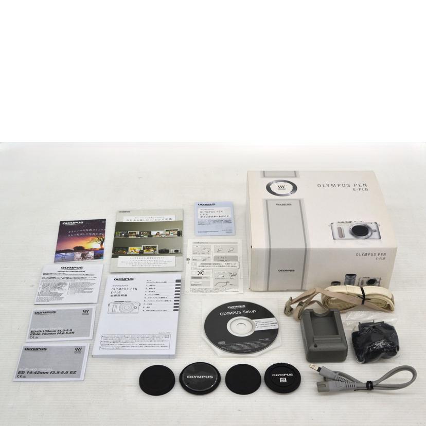 OLYMPUS/ミラーレス一眼/E-PL8 EZ Wズームキット//8HRA01504/ABランク/75