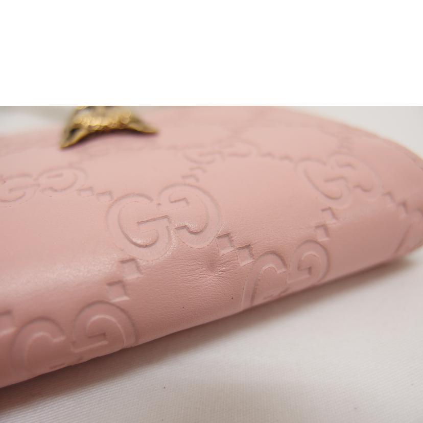 GUCCI グッチ/グッチシマレザー/リネアキャット/フラップウォレット/548057//095*/Aランク/04