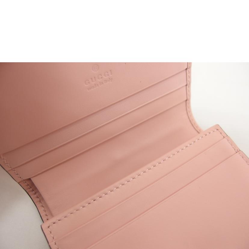 GUCCI グッチ/グッチシマレザー/リネアキャット/フラップウォレット/548057//095*/Aランク/04