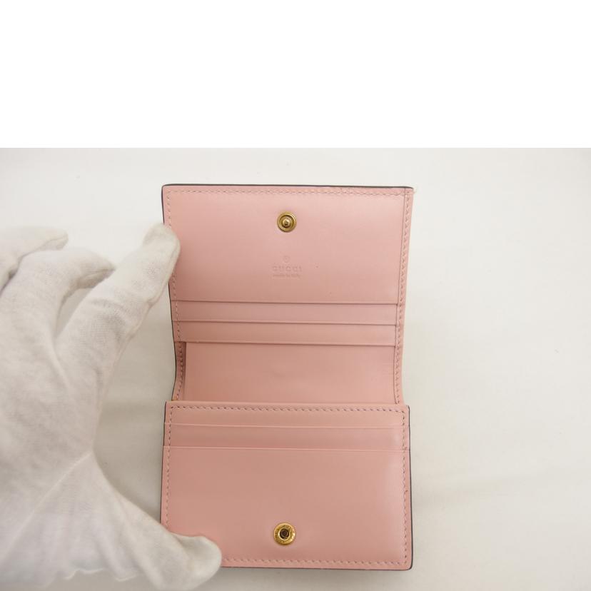 GUCCI グッチ/グッチシマレザー/リネアキャット/フラップウォレット/548057//095*/Aランク/04