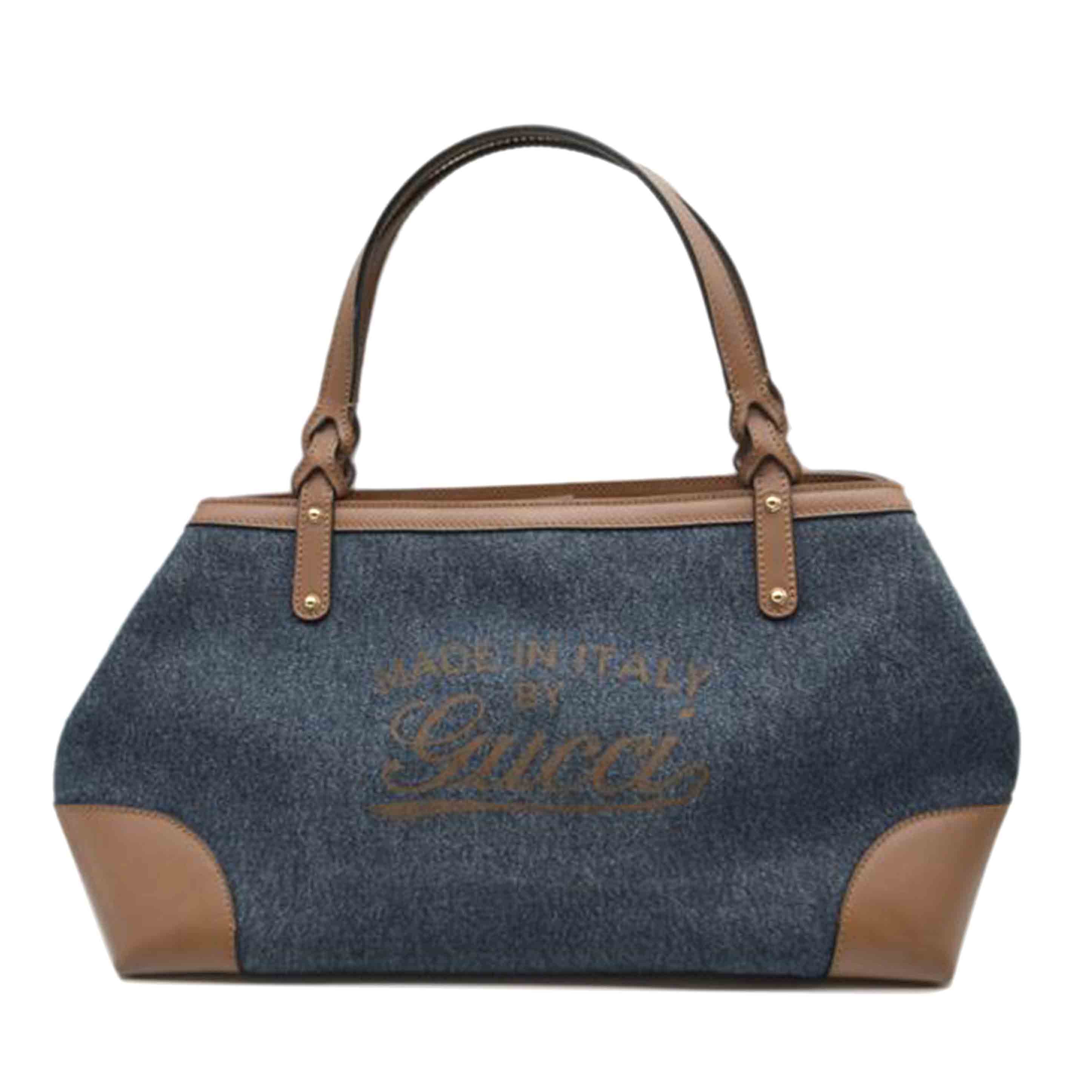 GUCCI グッチ/クラフトロゴデニムレザートート/ブルー/348715//325***/ABランク/89