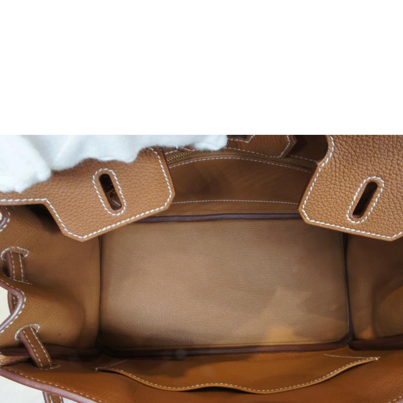 HERMES エルメス/バーキン25/トゴ/ゴールド/ゴールド金具//B/SAランク/92