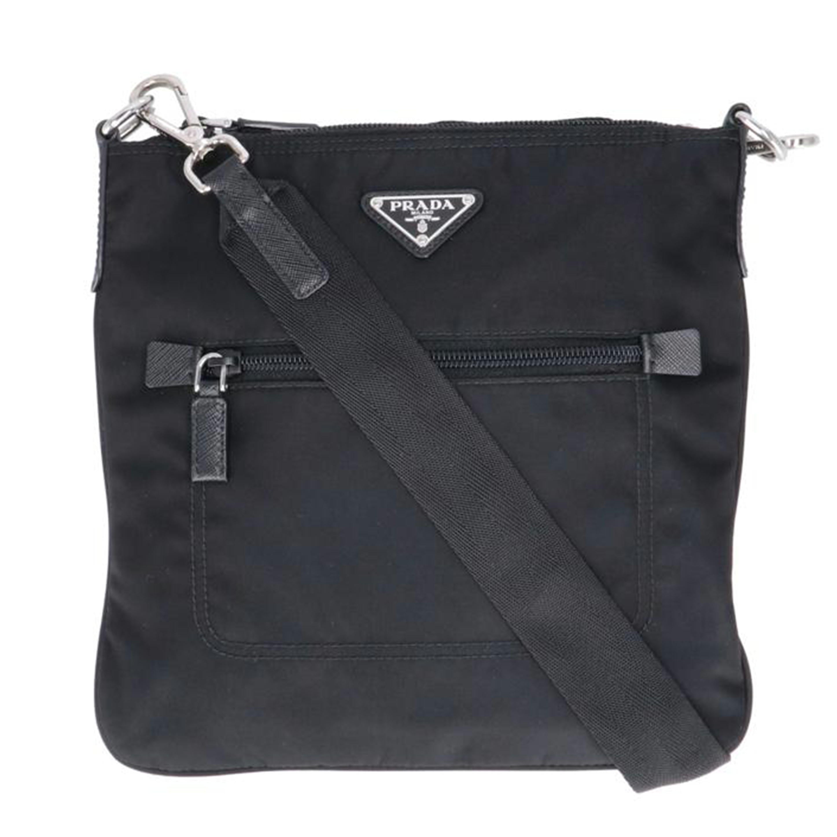PRADA プラダ/ナイロンサフィア-ナ/ブラックショルダーバック/1BH716//204/Aランク/93