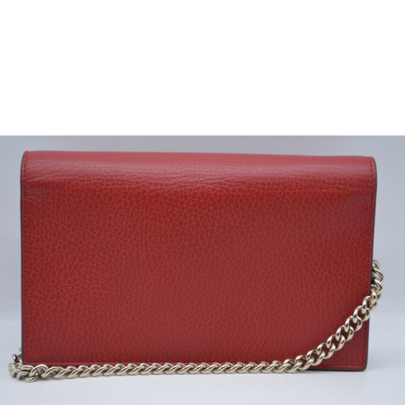 GUCCI グッチ/ソーホーインターロッキングGチェーンレザーウォレット/510314//534***/Aランク/89