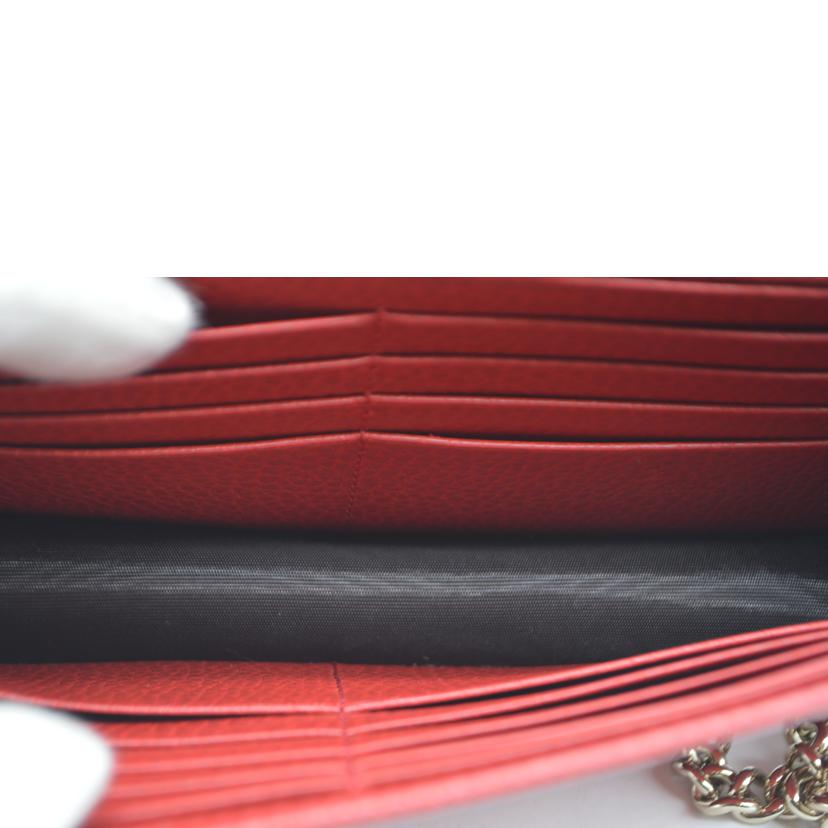 GUCCI グッチ/ソーホーインターロッキングGチェーンレザーウォレット/510314//534***/Aランク/89