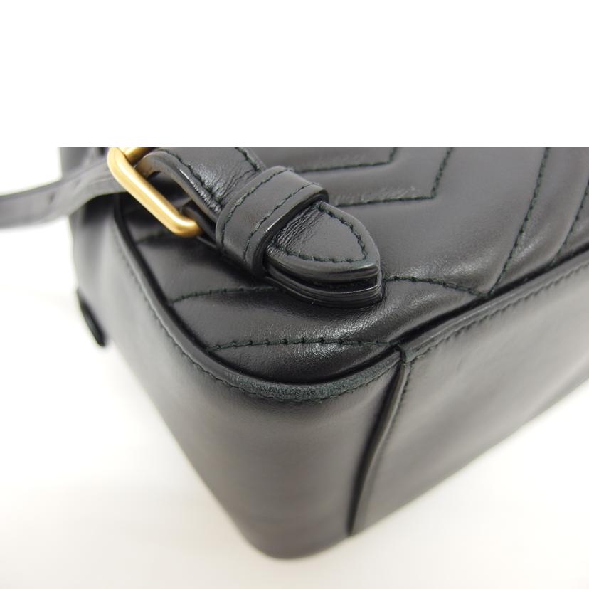 GUCCI グッチ/GGマーモント/キルティングレザーバックパック/476671//001***/Aランク/04