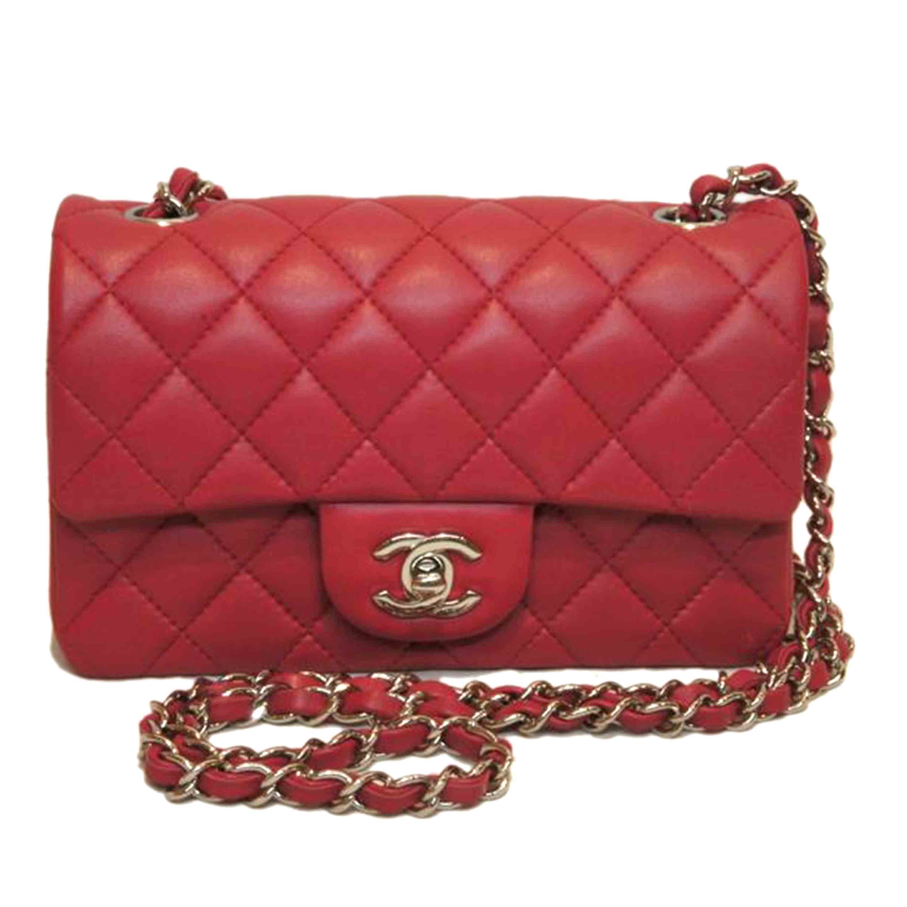 CHANEL シャネル/ミニマトラッセ20ラムスキンチェーンショルダーピンク/シルバー金具//262*****/Aランク/92