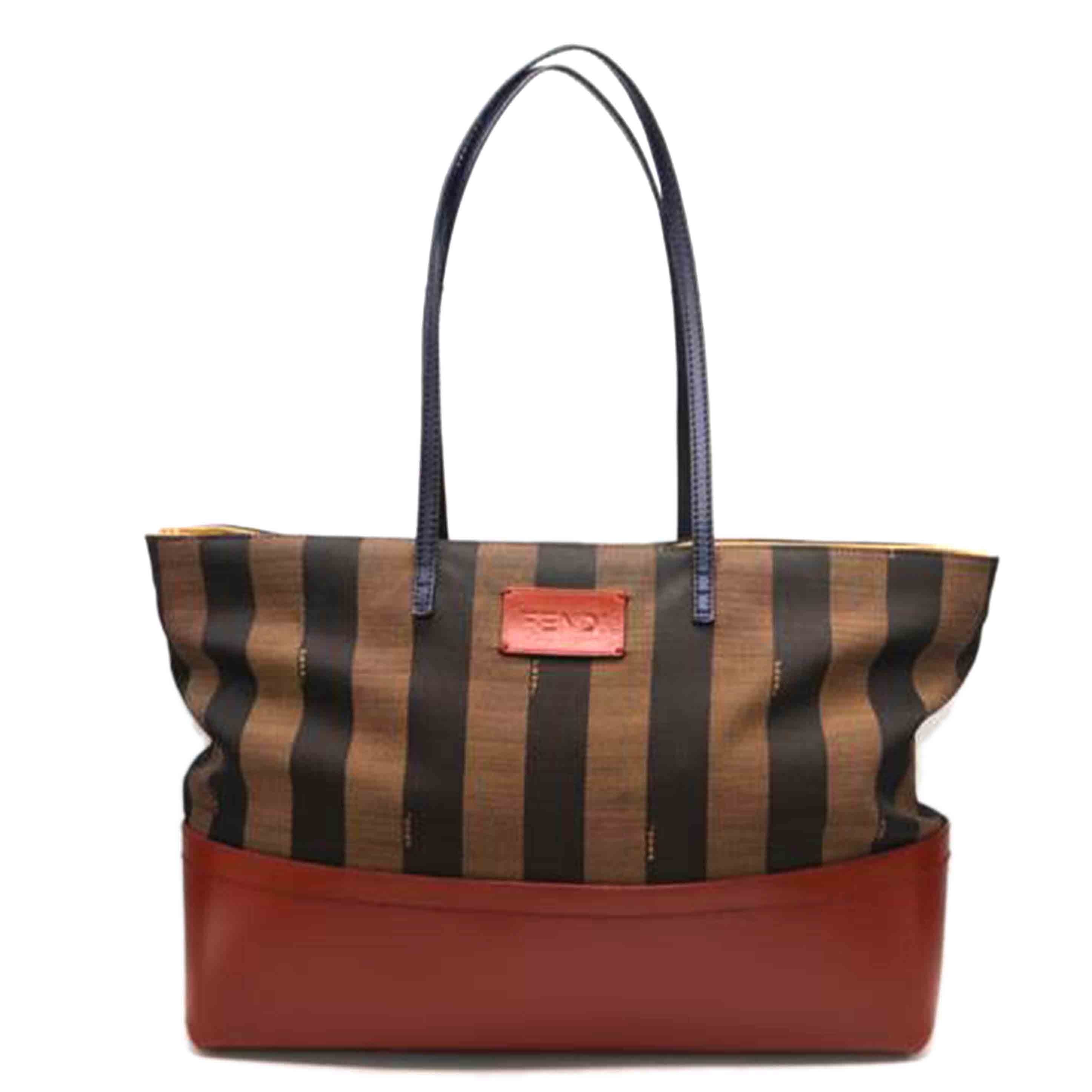 FENDI フェンディ/ペカンラインキャンバスレザートート/ルージュ/8BH185//FKN********/Bランク/89