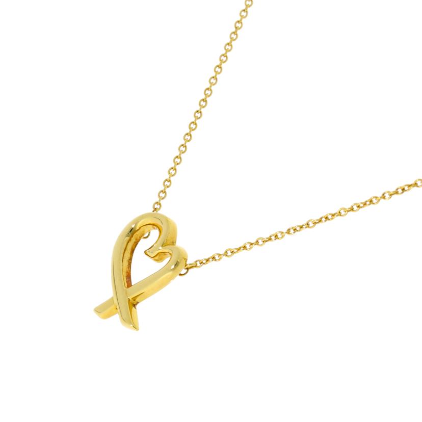 TIFFANY&Co. ティファニー/750ラビリングハートネックレス//Aランク/18