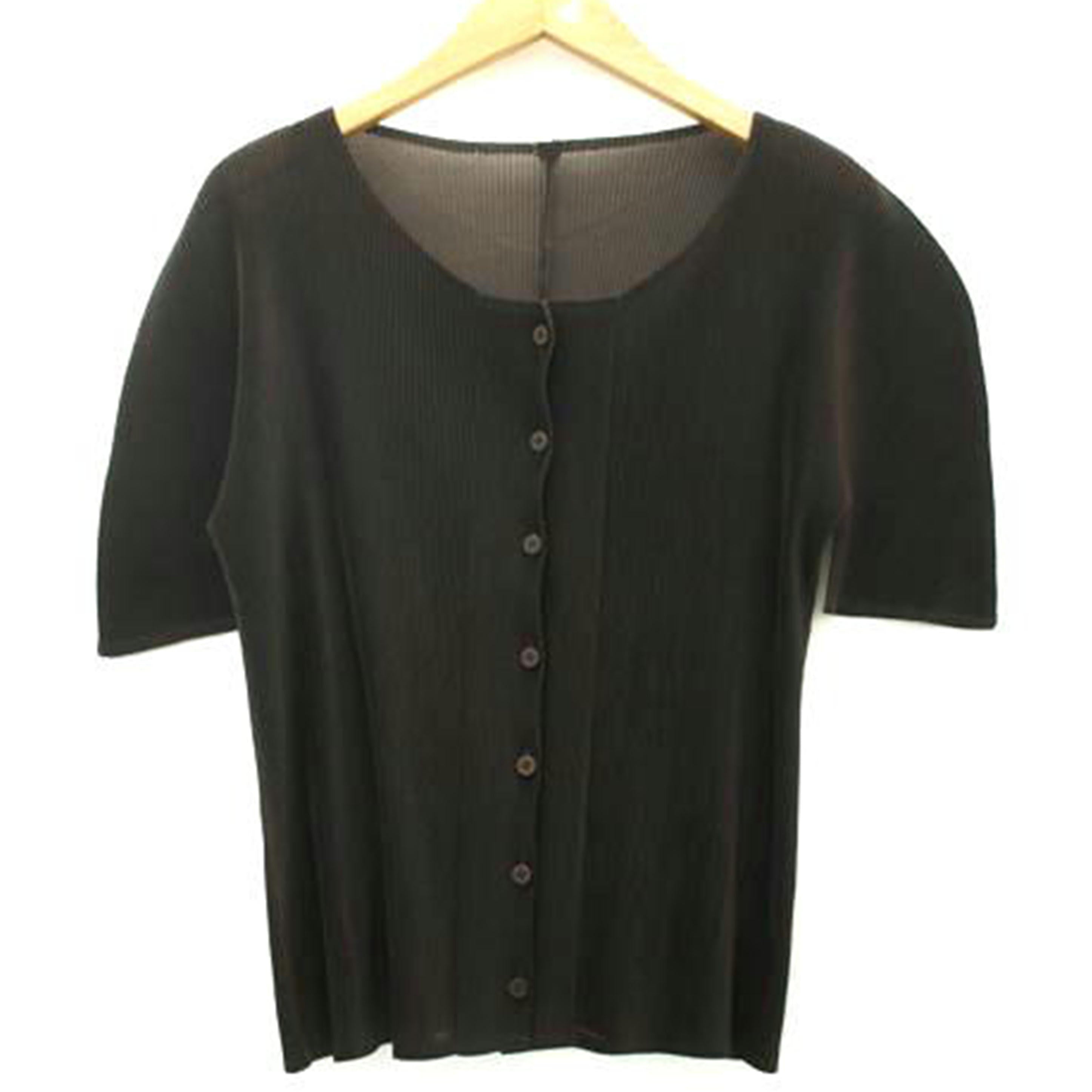 ISSEY MIYAKE イッセイミヤケ/PLEATS PLEASE 半袖カーディガン/PP21-FO108//サイズ 3/Bランク/05