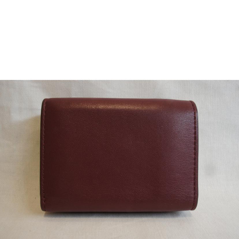 FENDI フェンディ/マイクロウォレットナッパレザーエンボスズッカエンジ//ABランク/92