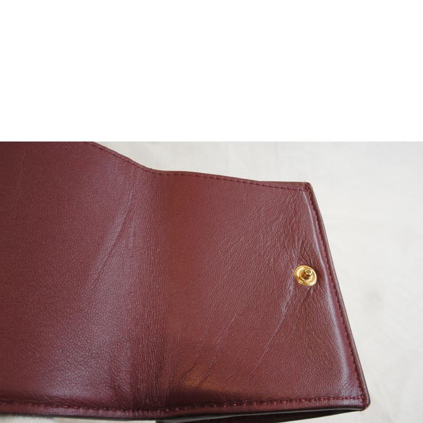 FENDI フェンディ/マイクロウォレットナッパレザーエンボスズッカエンジ//ABランク/92