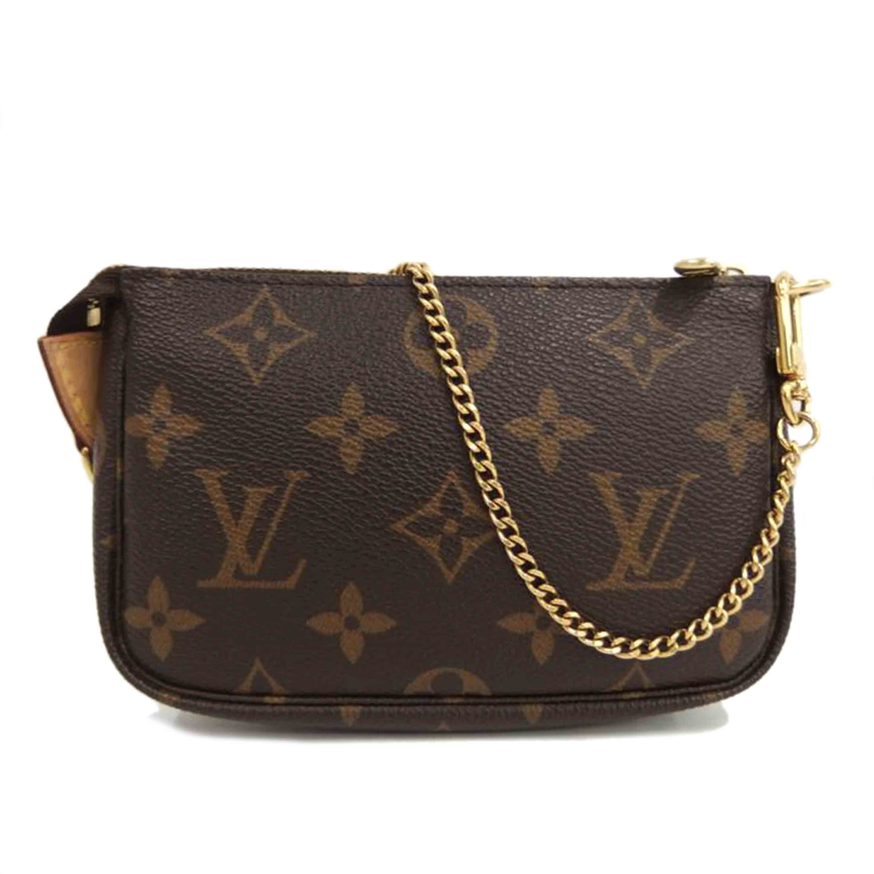 LOUIS VUITTON ルイヴィトン ルイ・ヴィトン ビトン ショルダーバッグ ハンドバッグ トートバッグ ブラウン メンズ レディース 定番 人気 LV 斜め掛け 肩がけ/ミニ・ポシェット・アクセソワール/モノグラム /M58009//DU0***/Aランク/82