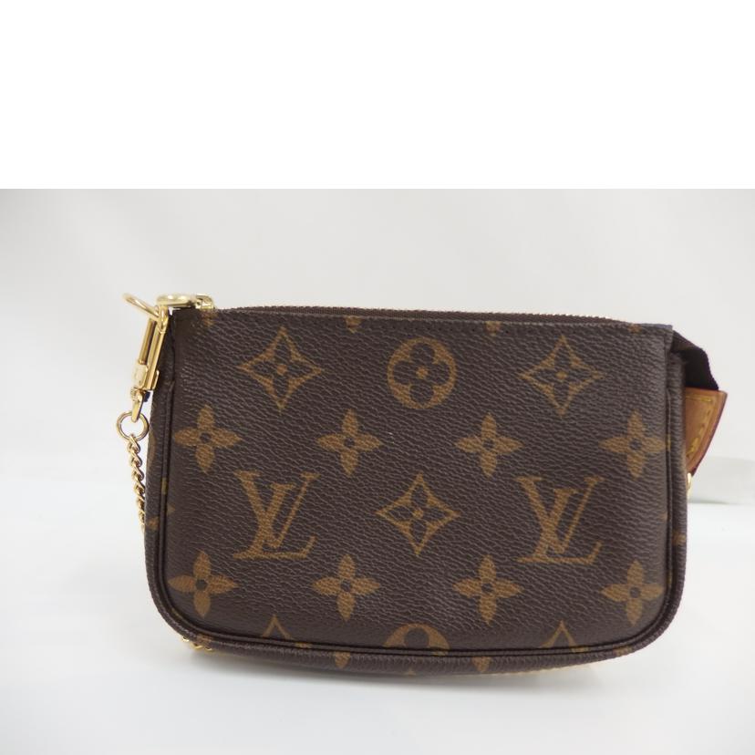 LOUIS VUITTON ルイヴィトン ルイ・ヴィトン ビトン ショルダーバッグ ハンドバッグ トートバッグ ブラウン メンズ レディース 定番 人気 LV 斜め掛け 肩がけ/ミニ・ポシェット・アクセソワール/モノグラム /M58009//DU0***/Aランク/82