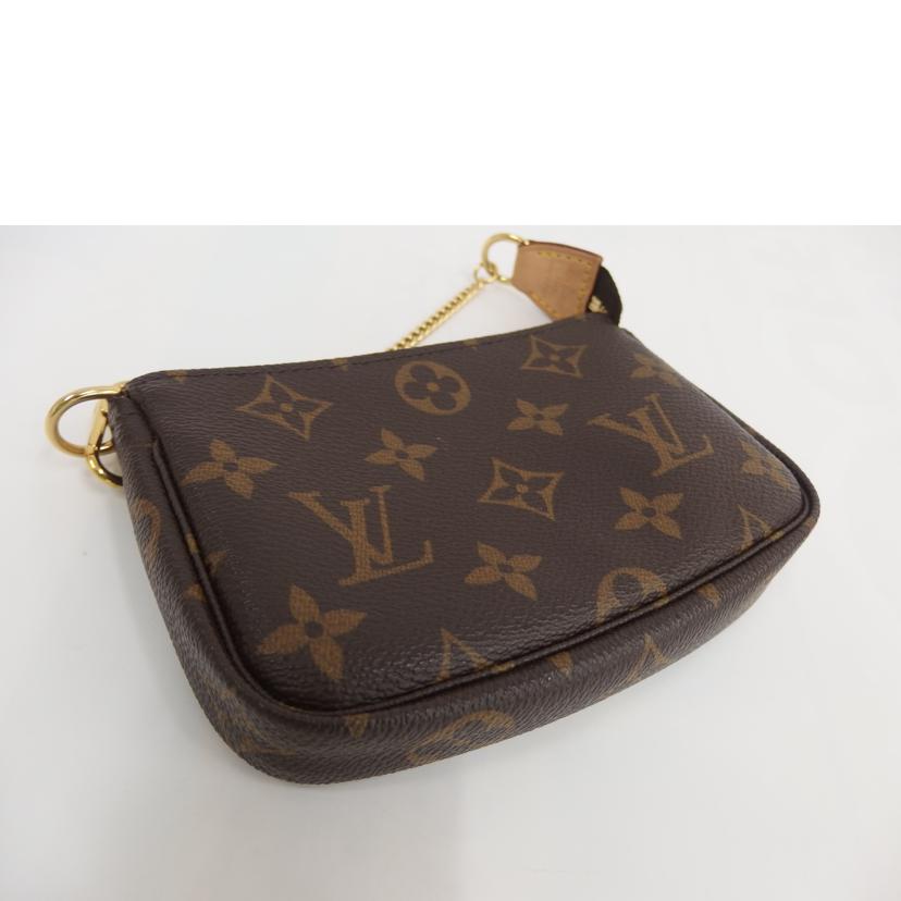 LOUIS VUITTON ルイヴィトン ルイ・ヴィトン ビトン ショルダーバッグ ハンドバッグ トートバッグ ブラウン メンズ レディース 定番 人気 LV 斜め掛け 肩がけ/ミニ・ポシェット・アクセソワール/モノグラム /M58009//DU0***/Aランク/82
