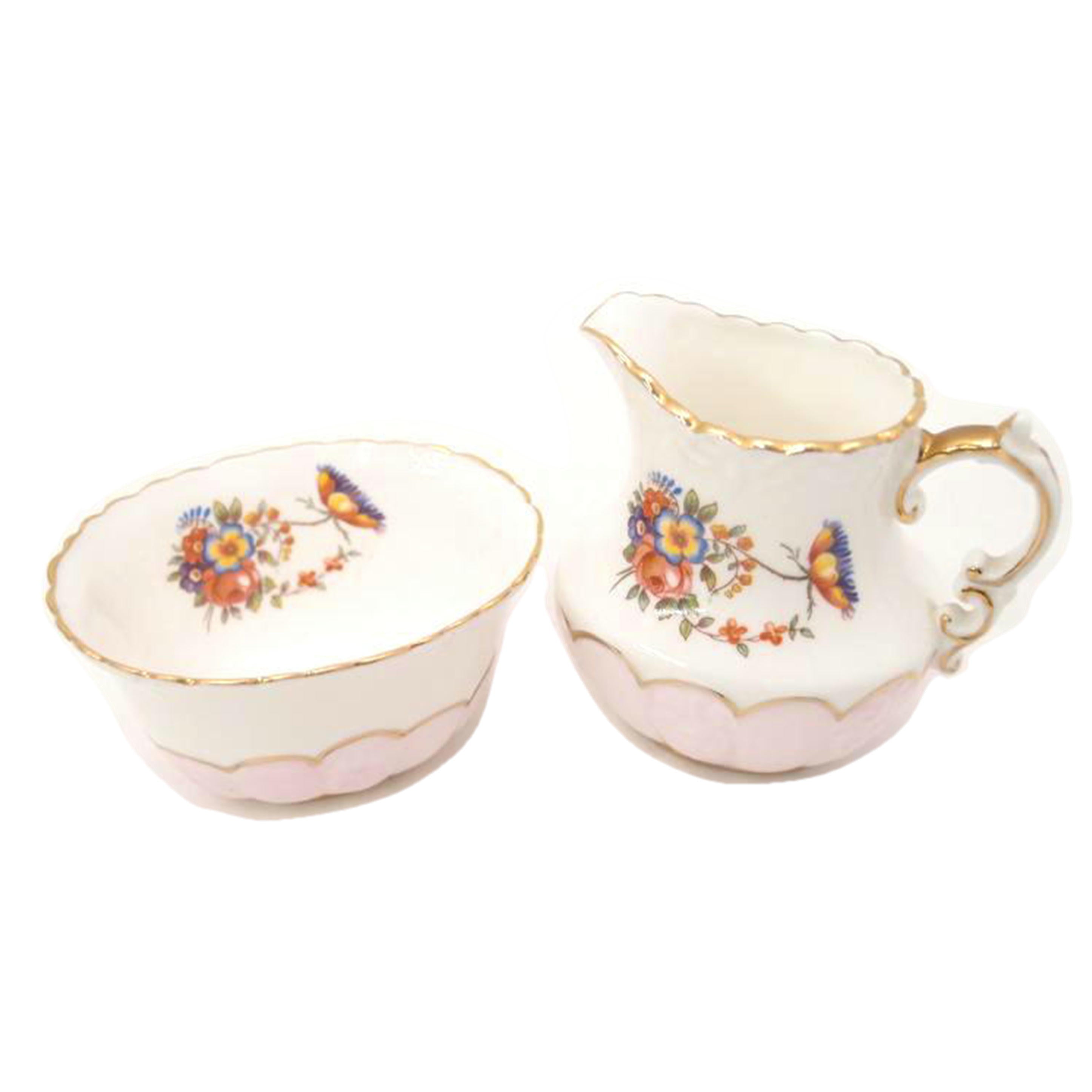 エインズレイ/エインズレイ ペンブルック柄 シュガーボウル、クリーマ セット//Aランク/69