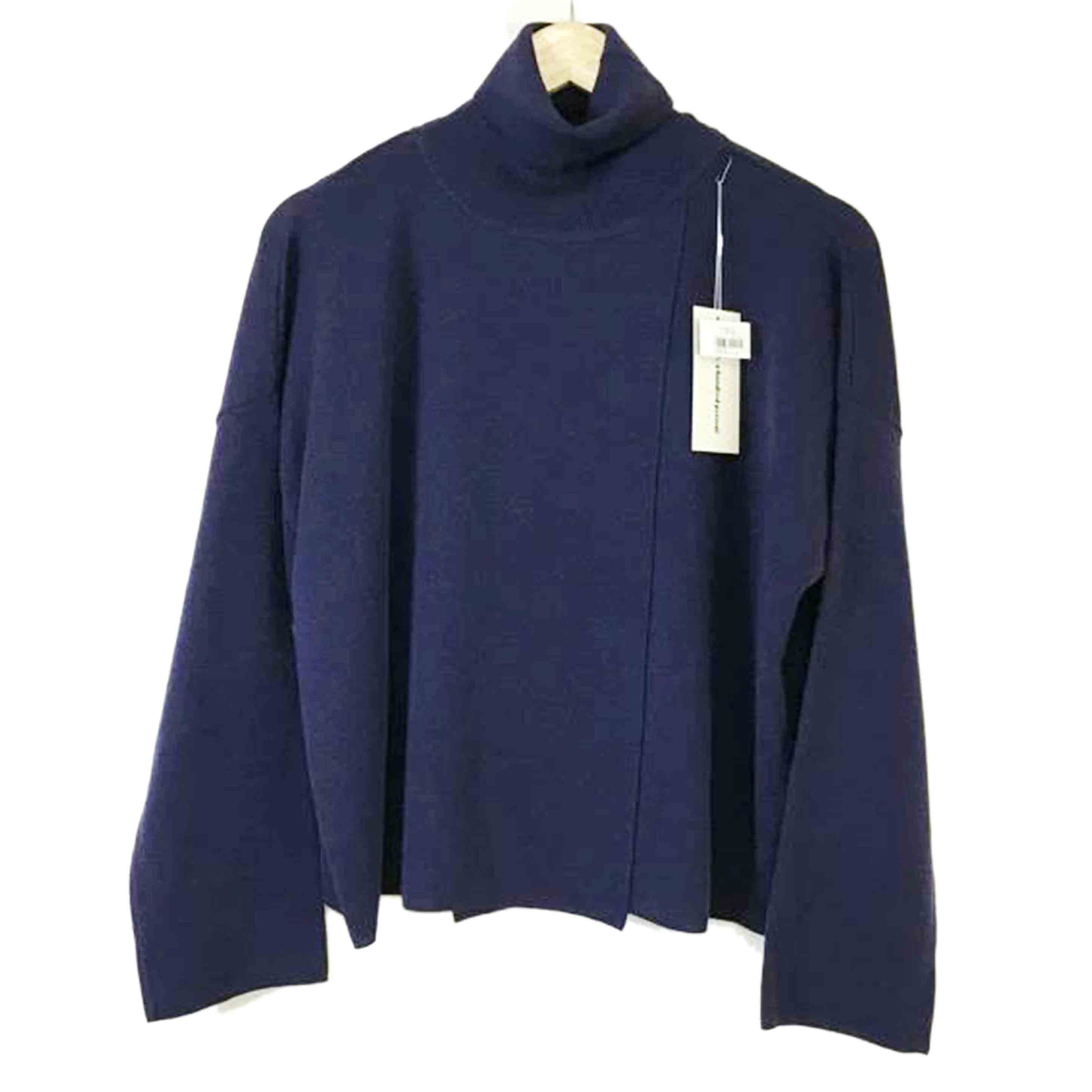 100% a hundrd percent/前身フラシデザインタートルネックセーター//Aランク/51