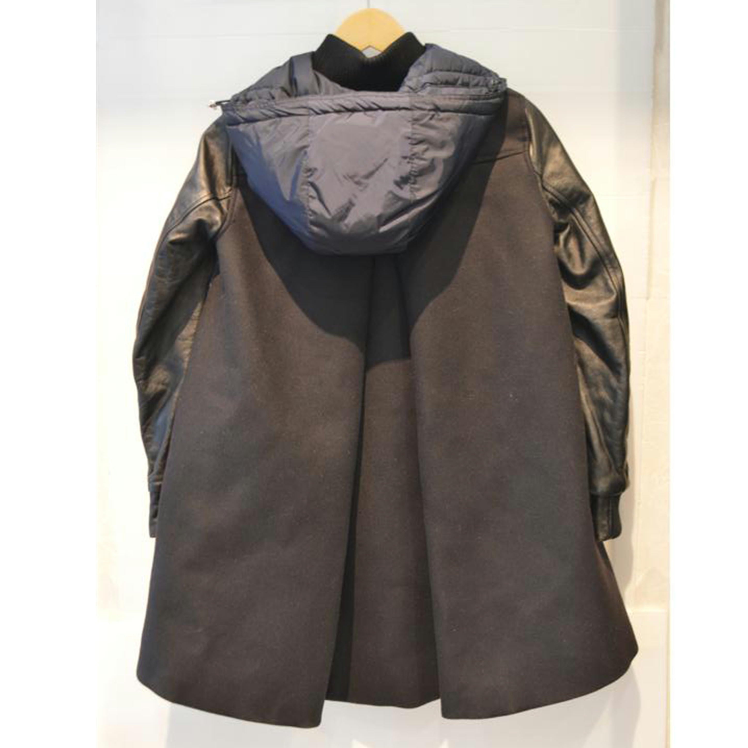 MONCLER モンクレール/BLOISレザーウールスリーブジャケット/XSサイズ/A20934980980//Aランク/89