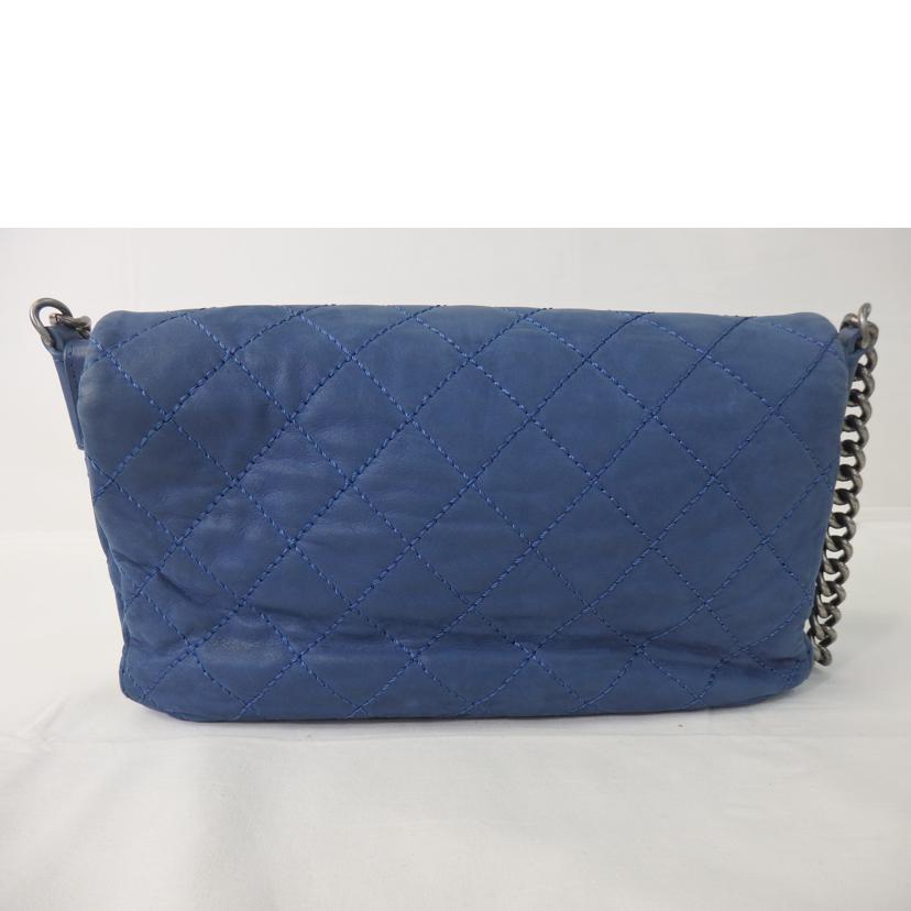 CHANEL シャネル/ココマーク/ワイルドステッチ/チェーンショルダーバッグ/青系//168*****/ABランク/84