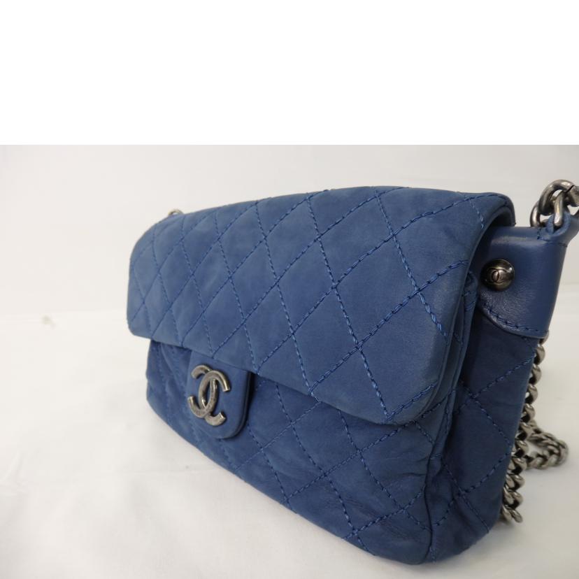 CHANEL シャネル/ココマーク/ワイルドステッチ/チェーンショルダーバッグ/青系//168*****/ABランク/84