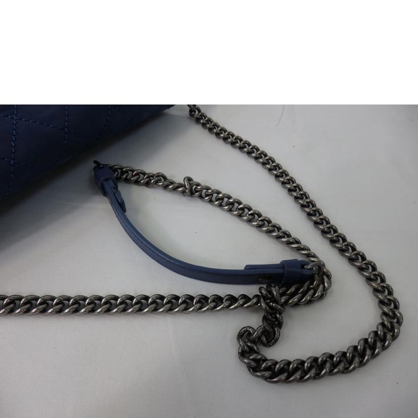 CHANEL シャネル/ココマーク/ワイルドステッチ/チェーンショルダーバッグ/青系//168*****/ABランク/84