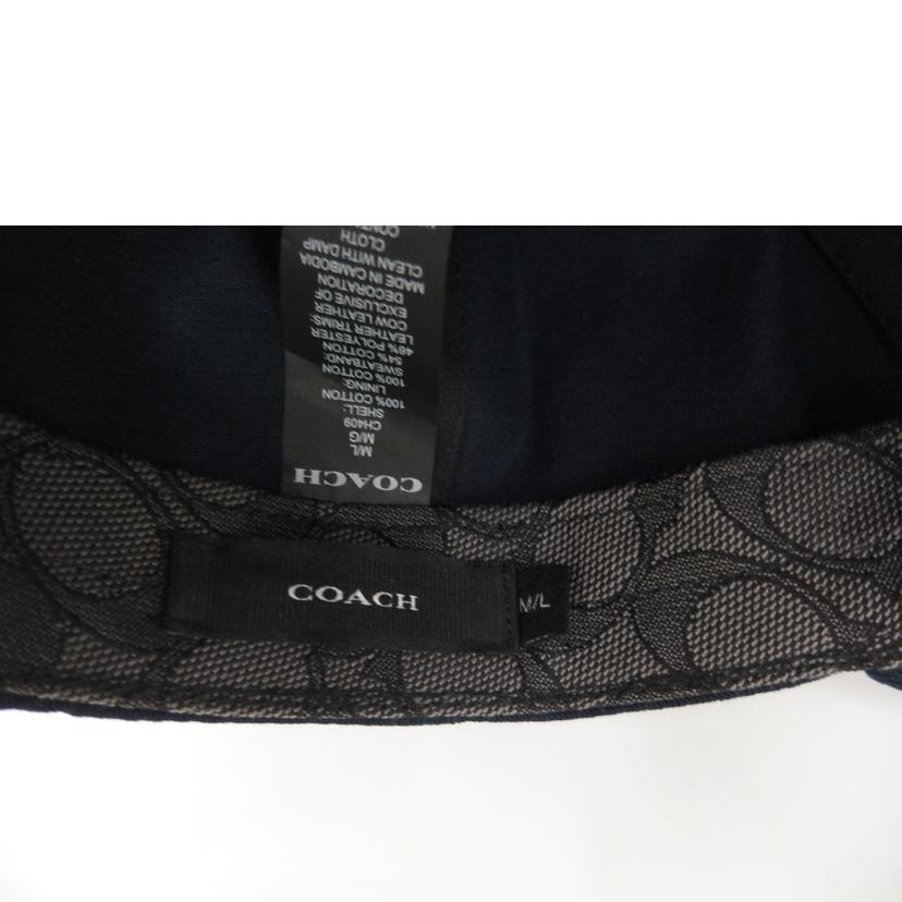 COACH/COACHベースボールキャップ/ネイビー//Aランク/82