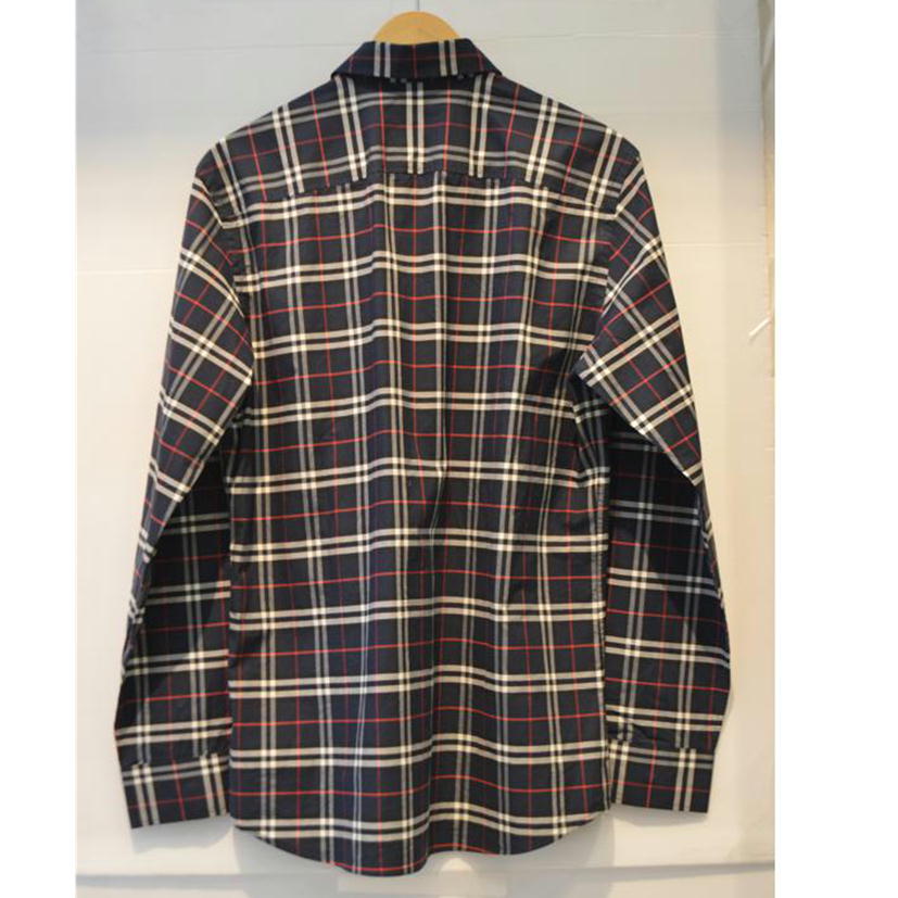 BURBERRY バーバリー/ノバチェックメンズシャツ/ネイビー/Mサイズ/8018640//ABランク/89