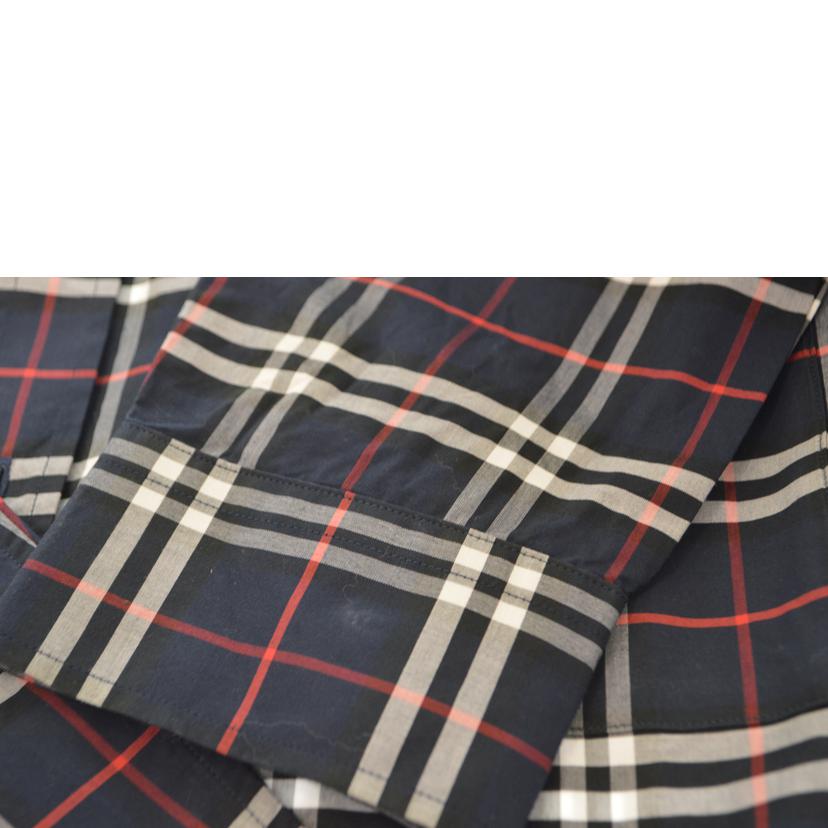 BURBERRY バーバリー/ノバチェックメンズシャツ/ネイビー/Mサイズ/8018640//ABランク/89