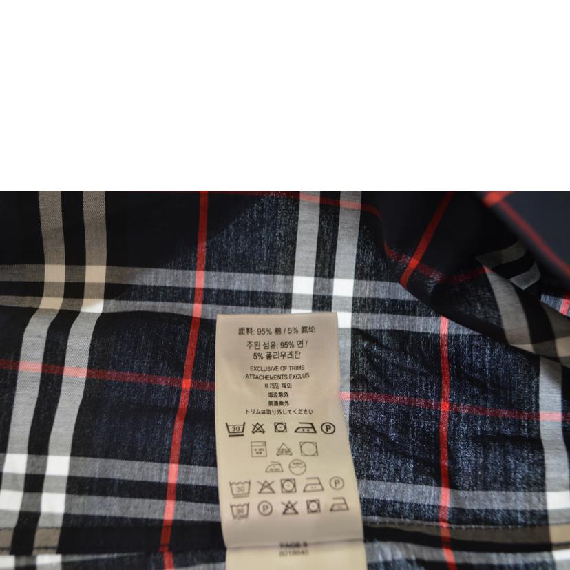 BURBERRY バーバリー/ノバチェックメンズシャツ/ネイビー/Mサイズ/8018640//ABランク/89