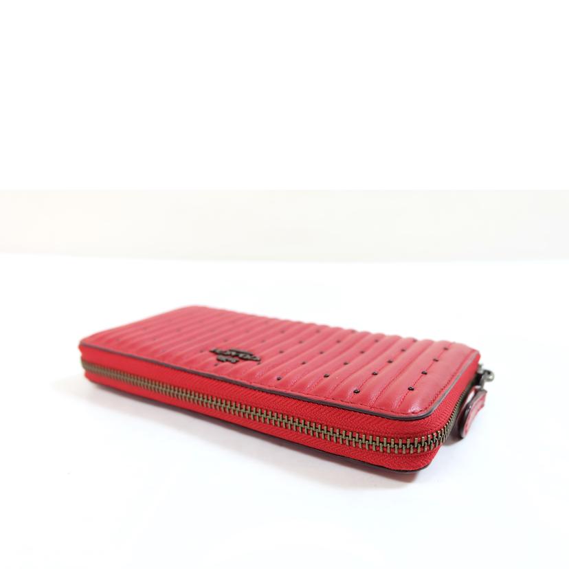 COACH コーチ/ リベットレザーアコーディオンジップウォレット/76273//E19**/Aランク/71