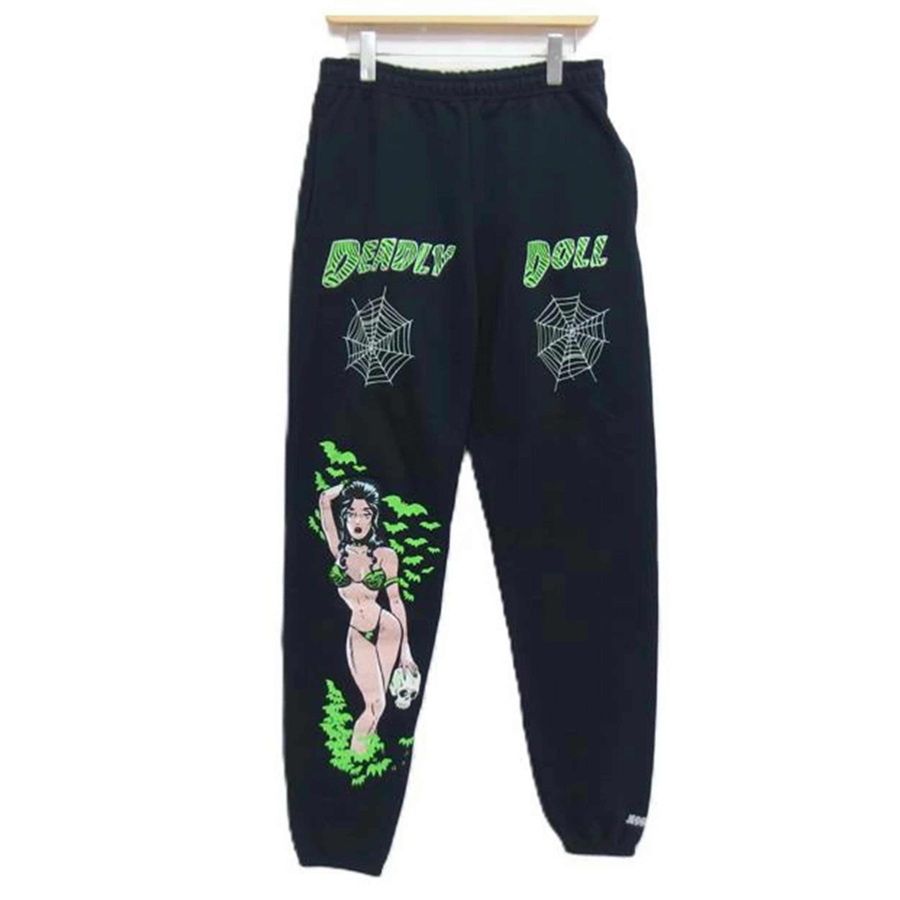 DEADLY DOLL デッドリードール/スライミースケルプリントスウェットパンツ//ABランク/04
