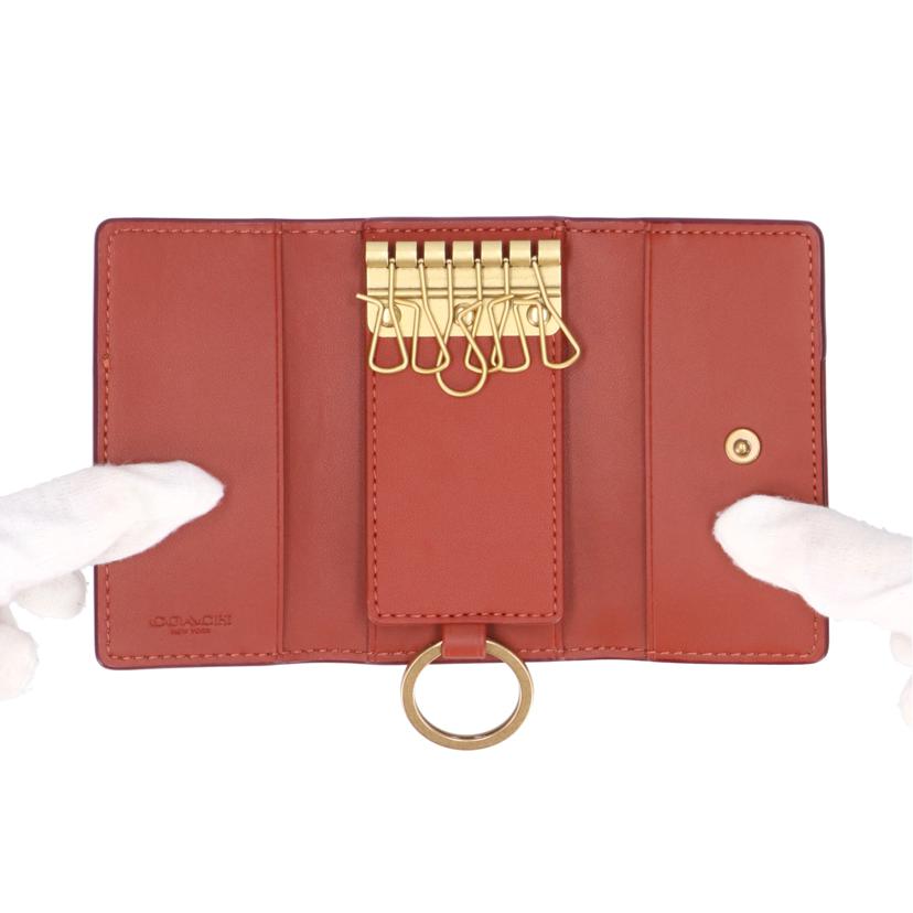 COACH コーチ/6リングキーケース/シグネチャー/CI196//C24**/Aランク/05
