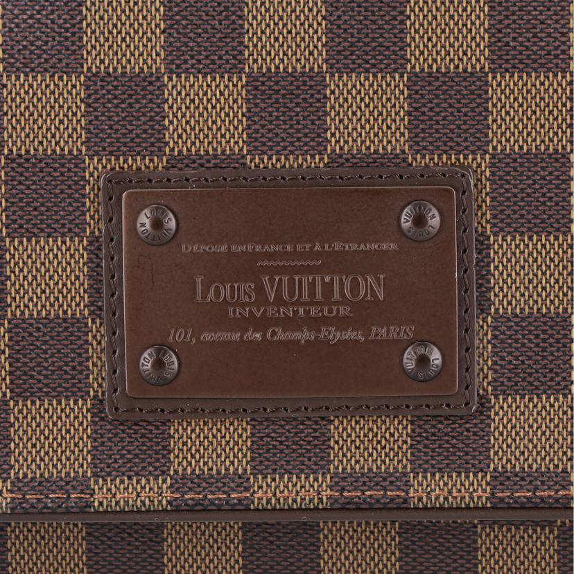LOUIS VUITTON LV/ブルックリンGM/ダミエエベヌ/N51212//CA0***/Aランク/78