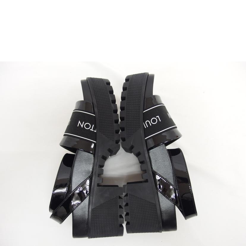 LV ルイ・ヴィトン/ロゴデザイン/厚底サンダル/ブラック//MA1***/ABランク/18