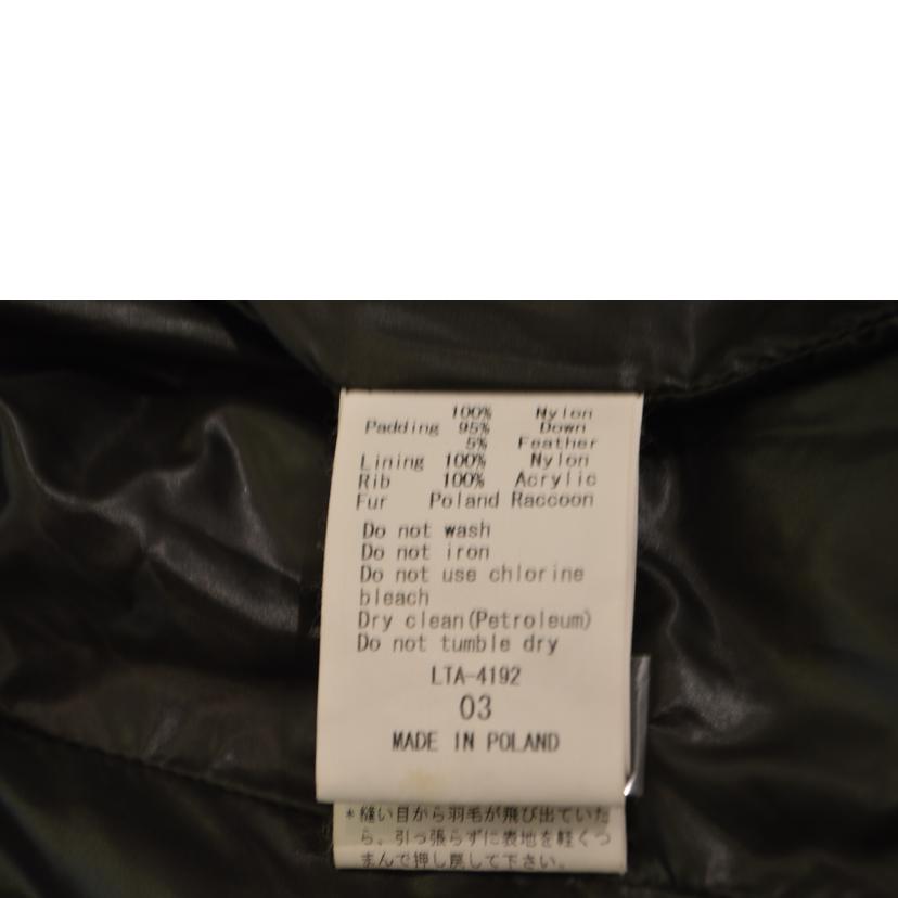 TATRAS タトラス/Raccoon レディースファーダウンコート/Lサイズ/LTA-4192//ABランク/89