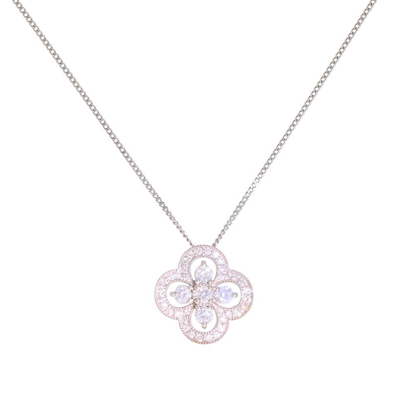 /K18WGダイヤネックレス0.53ct//Bランク/67