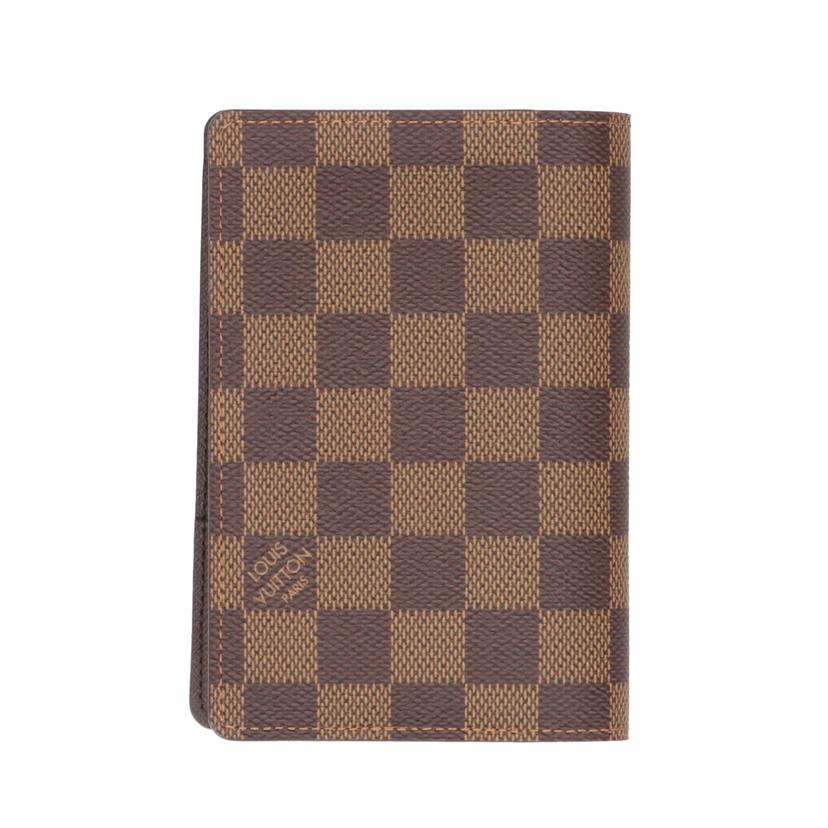LOUIS VUITTONルイヴィトン/クーベルテュール パスポール/ダミエ/エベヌ/N60188//CA4***/SAランク/70