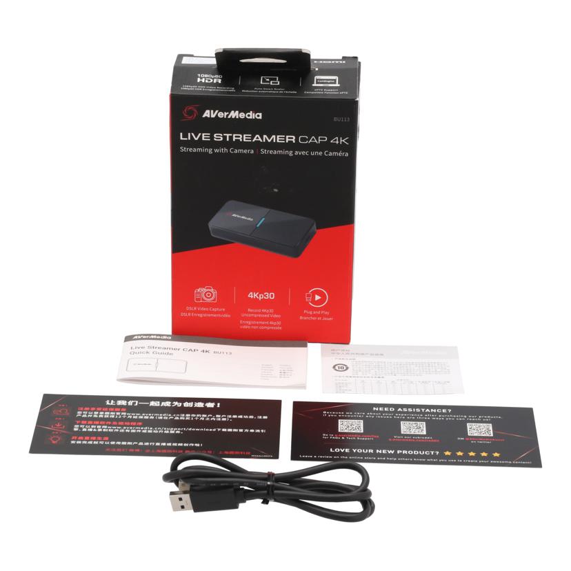 AVerMedia アバーメディア /ビデオキャプチャー/Live Streamer CAP 4K /BU113//5311777300474/Bランク/05