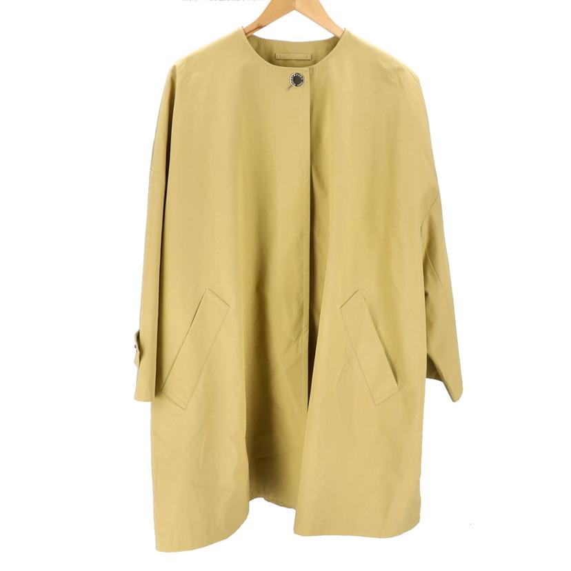 MACKINTOSH LONDON マッキントッシュロンドン/ロズリー ウェザー コットン ノーカラーコート/38/ベーシュ/G5A04-108-40//Sランク/01