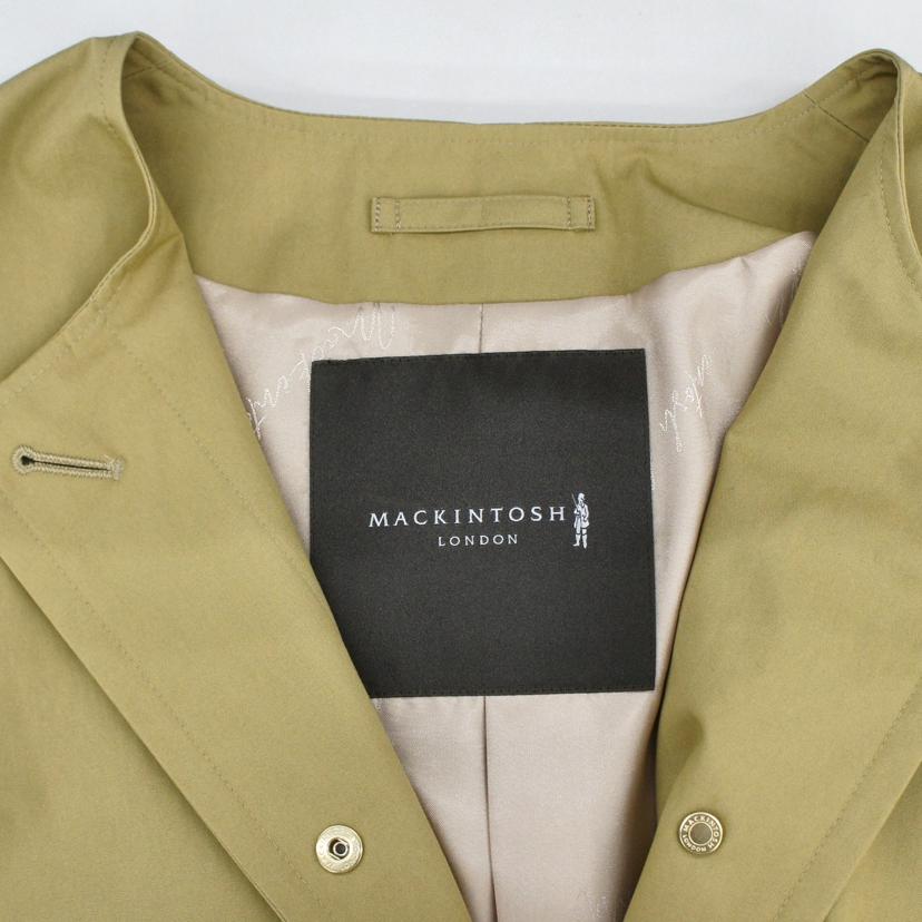 MACKINTOSH LONDON マッキントッシュロンドン/ロズリー ウェザー コットン ノーカラーコート/38/ベーシュ/G5A04-108-40//Sランク/01