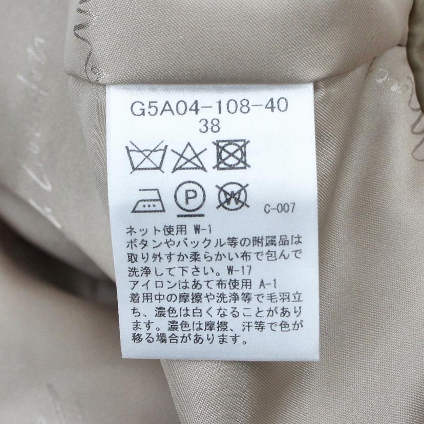 MACKINTOSH LONDON マッキントッシュロンドン/ロズリー ウェザー コットン ノーカラーコート/38/ベーシュ/G5A04-108-40//Sランク/01