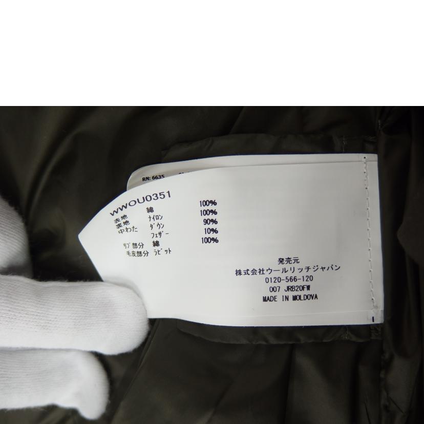 WOOLRICH ウールリッチ/WOOLRICH ダウンジャケット /カーキ/WWOU0351//Bランク/82