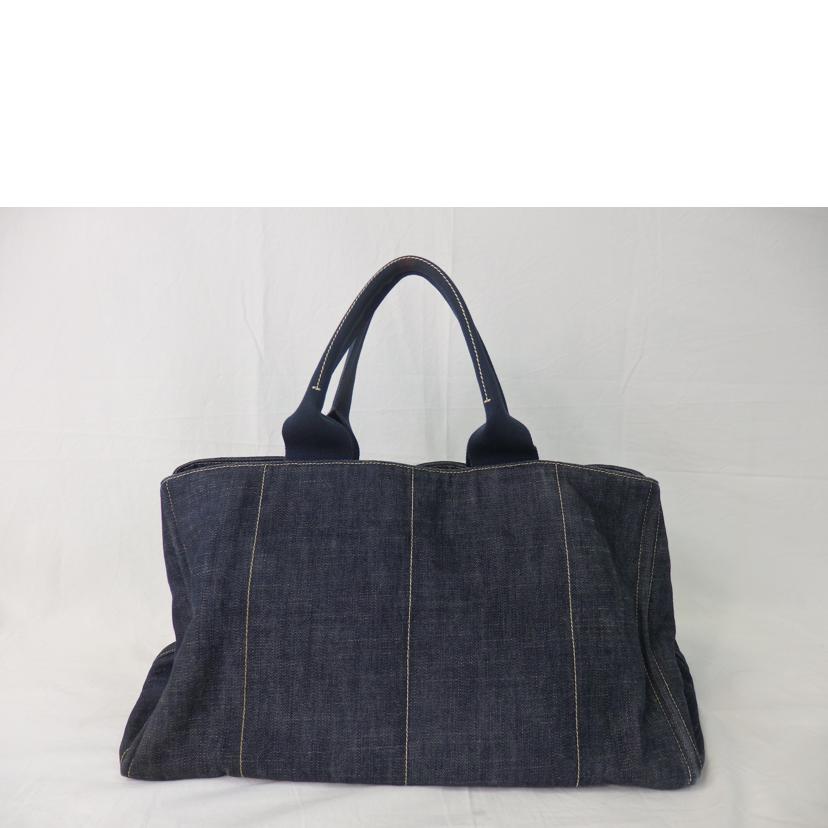 PRADA プラダ/カナパ/トートバッグ/デニム/BLEU×FUXIA/BN1872//197/ABランク/84