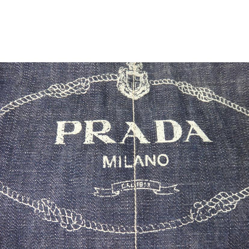 PRADA プラダ/カナパ/トートバッグ/デニム/BLEU×FUXIA/BN1872//197/ABランク/84
