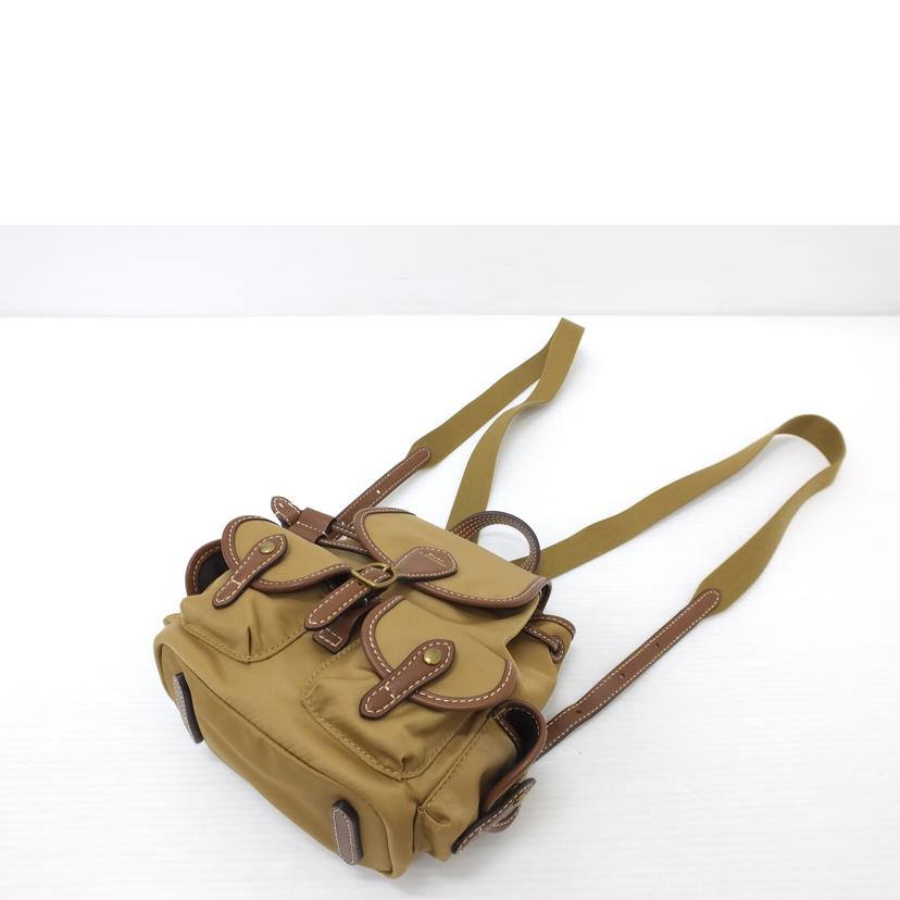 POLO RALPH LAUREN ポロ ラルフローレン/レザートリムツイル バックパック/Bellport//Aランク/88