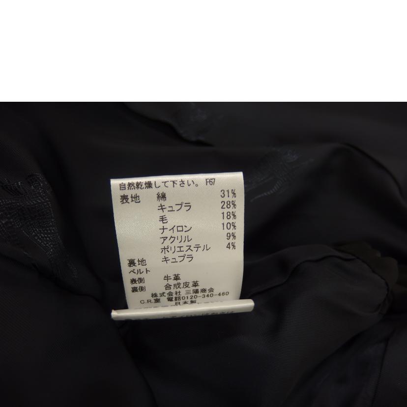 BURBERRY バーバリー/BURBERRY レザーベルト付きコート//Aランク/82