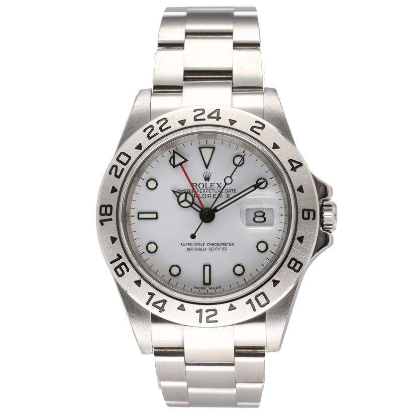 ROLEX/エクスプローラーⅡ/白文字盤/16570//D91****/Aランク/85