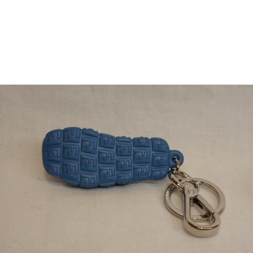 FENDI フェンディ/ズッカ柄サンダルキーチャームブルー//Aランク/92
